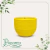 Cachepo Big Ball Amarelo