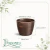 Cachepô Elegance Redondo 01 Café Imperial - comprar online