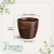 Cachepô Elegance Redondo 02 Café Imperial - comprar online