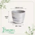 Cachepô Elegance Redondo 03 Branco Carrara - comprar online