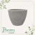 Vaso Cone Baixo 22 Riscato Cinza