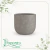 Vaso Voluto 38 Cimento Queimado Japi
