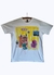 Remera blanca pintada a mano “Taller”