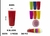 VASO DE COLORES DE PLASTICO (3 PZ DE MAYOREO)