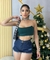 Short Feminino Jeans Short Curto Jeans Rasgado Feminino na internet