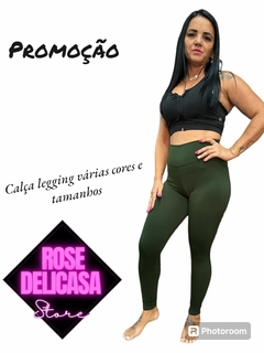 CALÇA LEGGING BÁSICA DE ACADEMIA SUPLEX COS ALTO - loja online