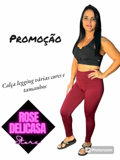 CALÇA LEGGING BÁSICA DE ACADEMIA SUPLEX COS ALTO