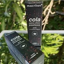 Cola para cílios postiços preta Macrilan na internet