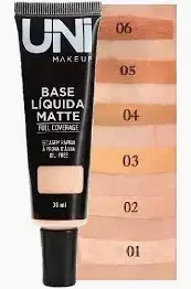 Base líquida matte full coverage UNI MAKEUP Base à prova d'água na internet