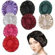 Touca de cetim para dormir anti frizz - cores sortidas