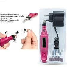 Lixadeira Elétrica de Unha + Conjunto de 10 Brocas Profissionais para Acrigel - comprar online