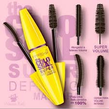 Máscara Rímel Preto Colossal Super Original Yallani a prova d'água