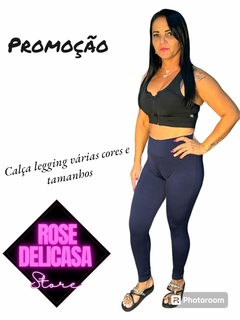 CALÇA LEGGING BÁSICA DE ACADEMIA SUPLEX COS ALTO na internet