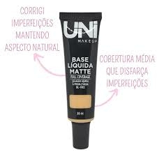 Base líquida matte full coverage UNI MAKEUP Base à prova d'água - Rose Delicasa Store