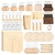Kit de 100 Llaveros de Madera Briwooody para Grabado DIY