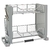 Organizador de Estante Desplegable Rev-A-Shelf 2 Niveles 53cm Cromo