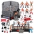 Juego de Lucha ToyVelt con 32 Figuras de 5,08 cm y Ring