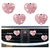 Clips de Ventilación para Auto Carleef 4 Piezas Rosa
