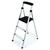 Escalera de 3 peldaños Rubbermaid, aluminio ligero, 102 kg