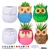 Kit de Macetas Cerámicas Winlyn 6 Búhos para Pintar