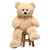 Oso de Peluche Grande Beige 91 cm Toys Studio Suave