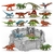 Conjunto de Dinosaurios Mini Oriate 12 Piezas 10 cm