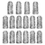 Dedales Anticorte COMNICO 16 Pcs Reutilizables Negros