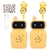 Walkie Talkies Recargables Mafiti Niños Amarillo 1000ft Rango