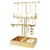 Soporte Organizador de Joyería Funlove Oro 3-en-1 para Collares y Anillos