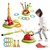 Juego Musical 3 en 1 Powza para Niños - Saltar, Aros y Cohetes