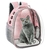 Mochila Transportadora para Gatos Dorphy Rosa Espacio Cápsula