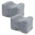 Buryeah 2 Fundas de Almohada de Rodilla Sherpa 25 x 20 cm Gris