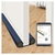 Tope de Draft para Puerta yfrwgtdbn Ajustable 96,5 cm Gris