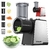 Rallador de Queso Eléctrico VVAKAM 300W 5 Cuchillas Negro