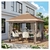 Carpa Gazebo Plegable GarveeLife 10x10m Impermeable con Mosquitera