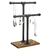 Soporte de Joyería MyGift Ajustable 2 Niveles Metal y Madera