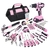 Juego de Herramientas 232 Piezas Taladro 20V Rosa FUTE