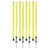 Conjunto de postes de agilidad Champion Sports APSET amarillo