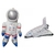 Figuras Inflables Astronauta y Transbordador Zugar Land 43 cm