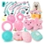 Juguetes para Cachorros XIUGOAL - Paquete de 23 Rosa