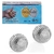 Bolas de Masaje Espinosas GRUNIL 47mm Plata - Alivio Estrés