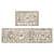 Juego de 2 Alfombrillas Antifatiga Pauwer 43x71 cm y 43x149 cm