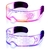 TOODOO Gafas LED Iluminadas 7 Colores Futuristas para Fiesta