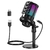 Micrófono USB NJSJ M200 RGB para PC y Consolas - Silencio Táctil