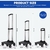 Carro de Mochila Baxeo Plegable con 5 Ruedas Desmontables - comprar online
