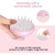 Masajeador de cuero cabelludo Queenwill rosa 2 modos vibración - comprar online