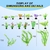 30 Plantas Artificiales para Acuario Gupawix Multicolor - comprar online