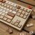 Juego de Teclas PBT 143 Mintcaps Perfil Cherry Beige - comprar online