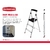 Escalera de 3 peldaños Rubbermaid, aluminio ligero, 102 kg - comprar online