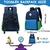 Mochila Escolar CAMTOP Niñas con Caja de Almuerzo Verde-Azul - comprar online